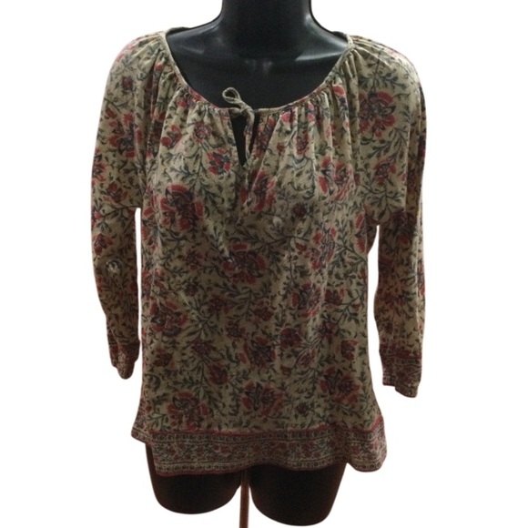 Lauren Ralph Lauren Tops - Lauren Ralph Lauren Women's Floral Peasant Boho Top